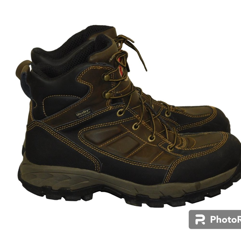 Red Wing Irish Setter Work Boot Lace Up ASTM F2892-11 EH Brown Size 9 - Picture 2 of 9